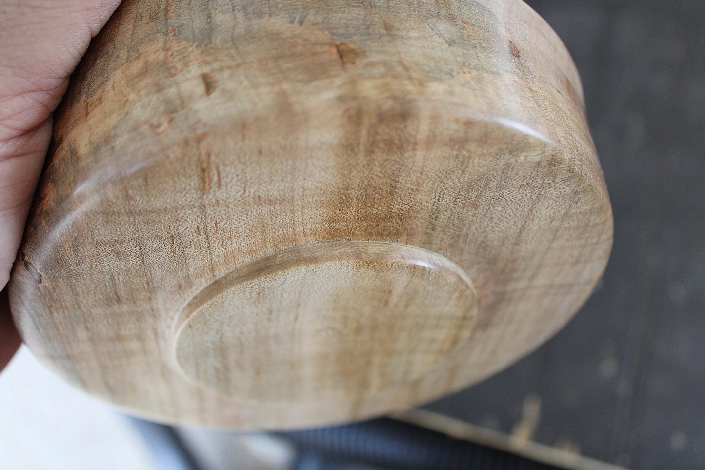 Maple Bowl - Spalted Maple with Unique Colors, Handmade Gift or Home Accent
