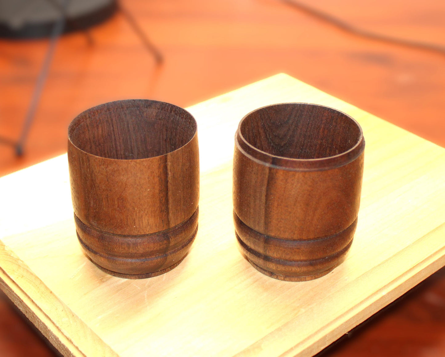 Walnut Capsule - Unique storage item, perfect as a small keepsake or memory box. Grain matching with a snug fit lid.