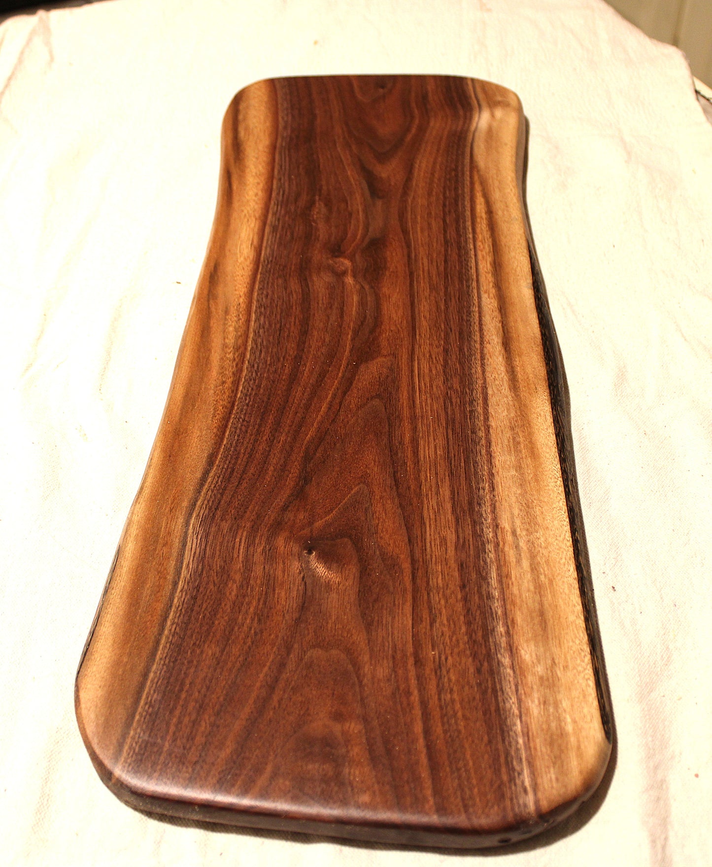 Live Edge Walnut Serving Board – Elegant and Functional - 22" x 8" - No Glue