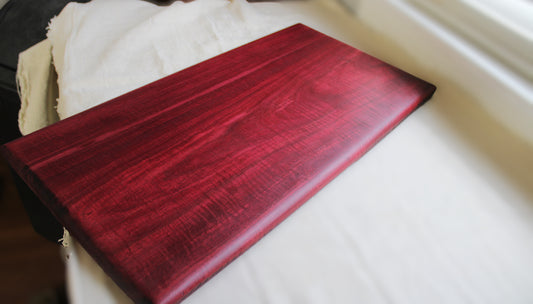 Purpleheart Serving Board + Bowl Set — Hand-Turned Matching Exotics