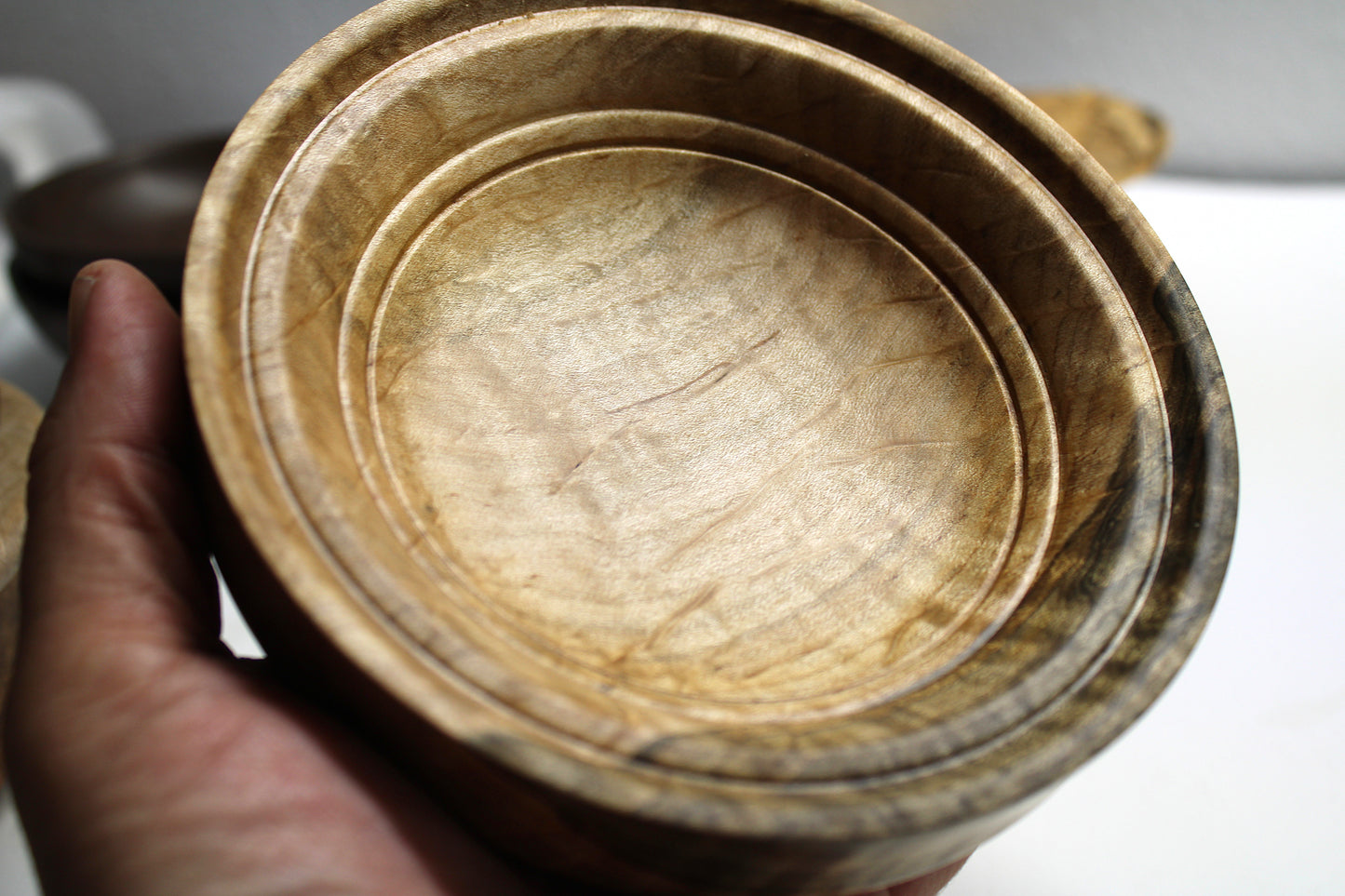 Maple Bowl - Curly and Spalted Maple - Food Safe