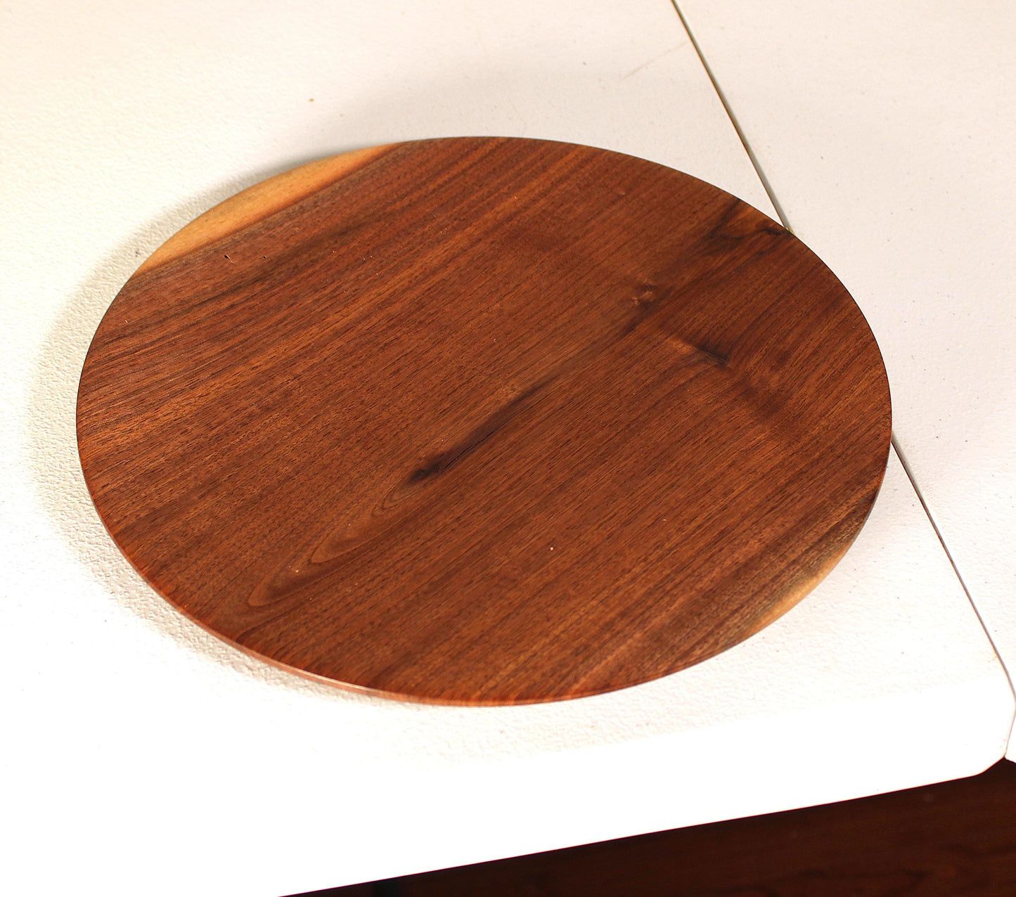 Ultra-Thin Walnut Display Dish — Minimalist Hand-Turned Walnut Platter | Fine Craft Wood Art