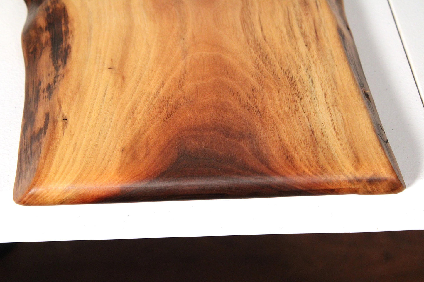 Exhibition Quality Live Edge Walnut Charcuterie Board – Hand-Shaped, Serving & Display Piece