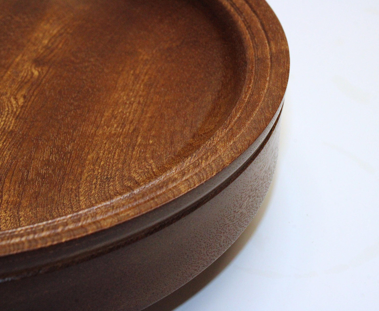Sapele Wood Bowl - Handcrafted Sapele Bowl with Chatoyance