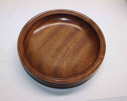 Sapele Wood Bowl - Handcrafted Sapele Bowl with Chatoyance