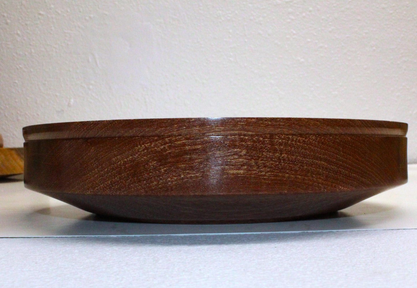 Sapele Wood Bowl - Handcrafted Sapele Bowl with Chatoyance
