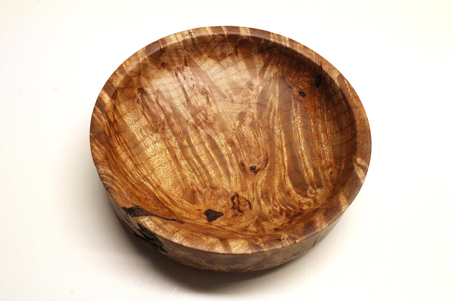 Handmade Maple Bowl - Very curly and amazing chatoyance