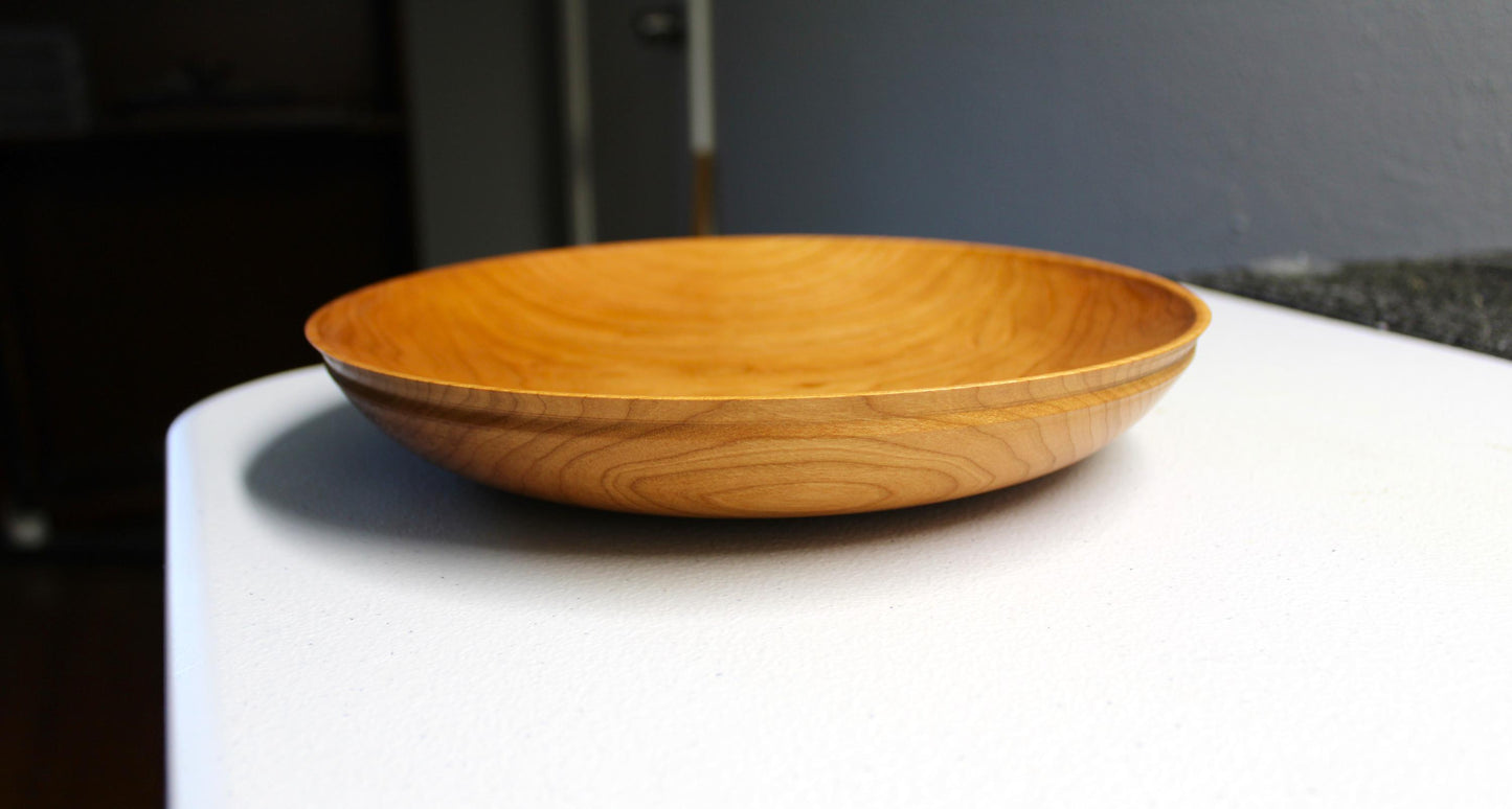 Handmade Cherry Platter - Unique natural dishware for home decor or gift idea - food safe finished