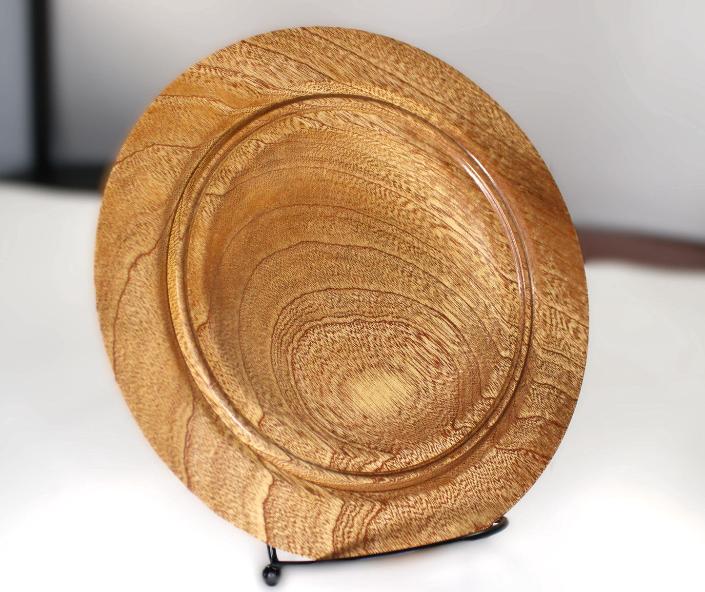 Sapele Wood Bowl – Handmade Decorative Dish – Elegant Natural Wood Decor or Gift