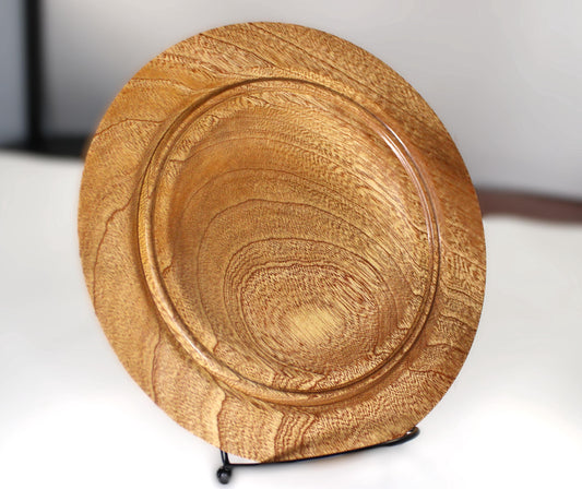 Sapele Wood Bowl – Handmade Decorative Dish – Elegant Natural Wood Decor or Gift