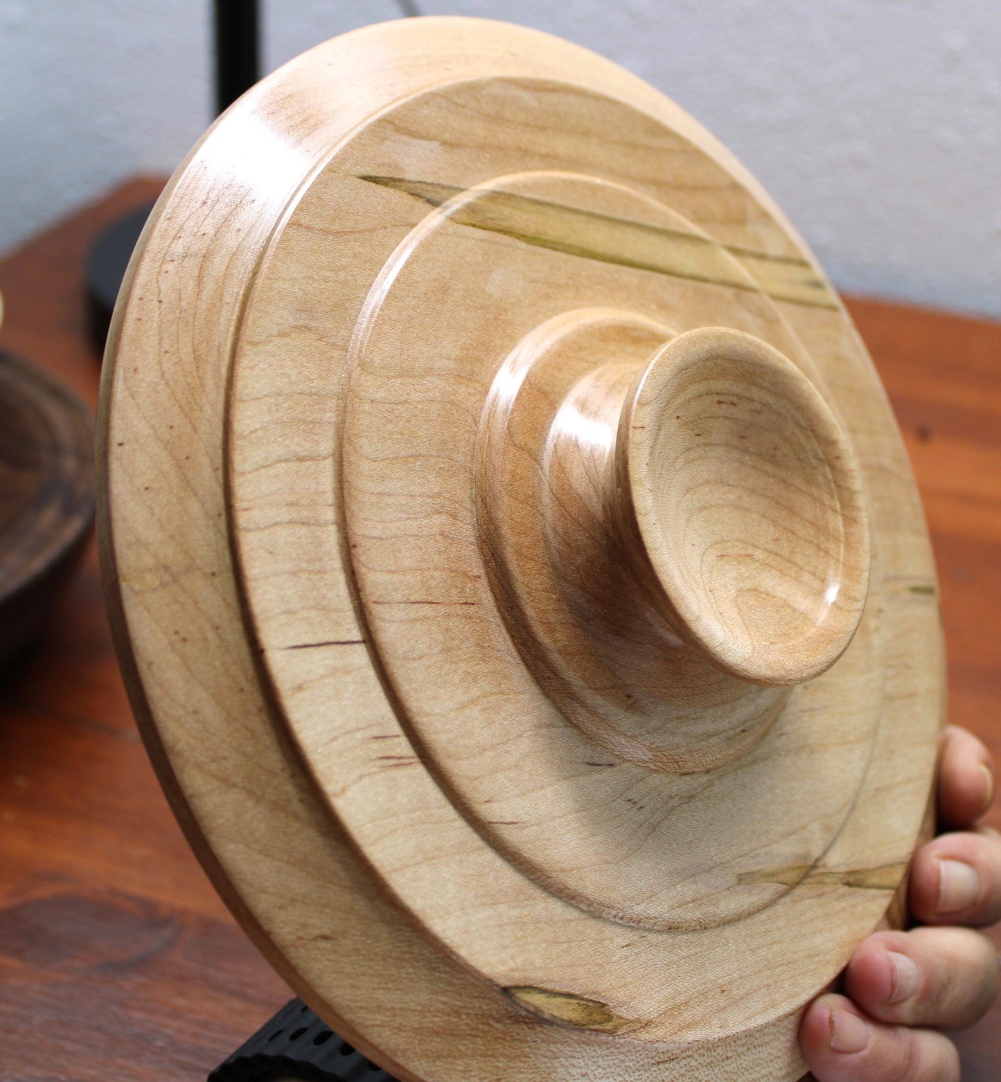 Spalted Maple Decorative Bowl – Hand-Turned Maple Display
