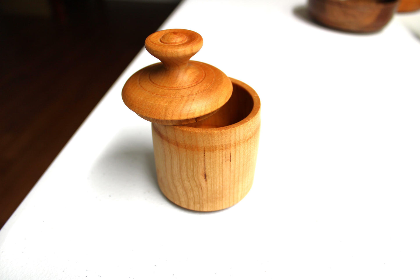 Cute Solid Cherry Box - Handcrafted Small Box Perfect for Small Item Storage