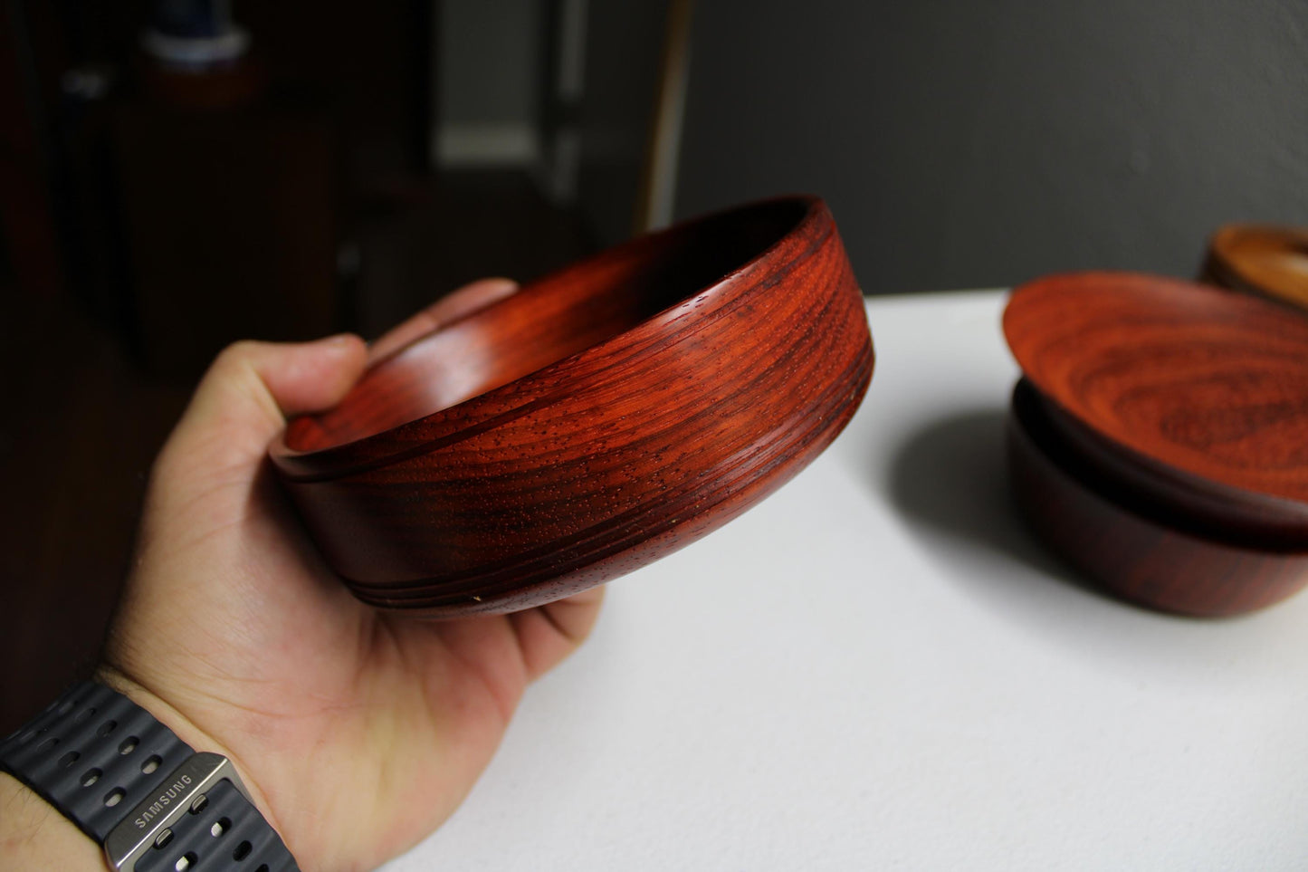 Padauk Set - Food safe finished or beautiful home decor items.  Great unique gift idea