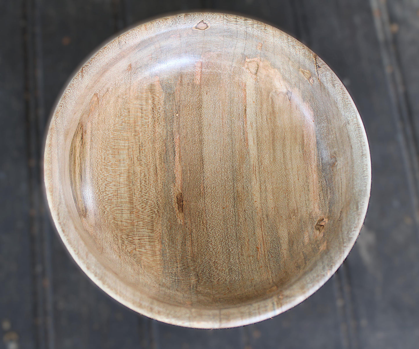 Maple Bowl - Spalted Maple with Unique Colors, Handmade Gift or Home Accent