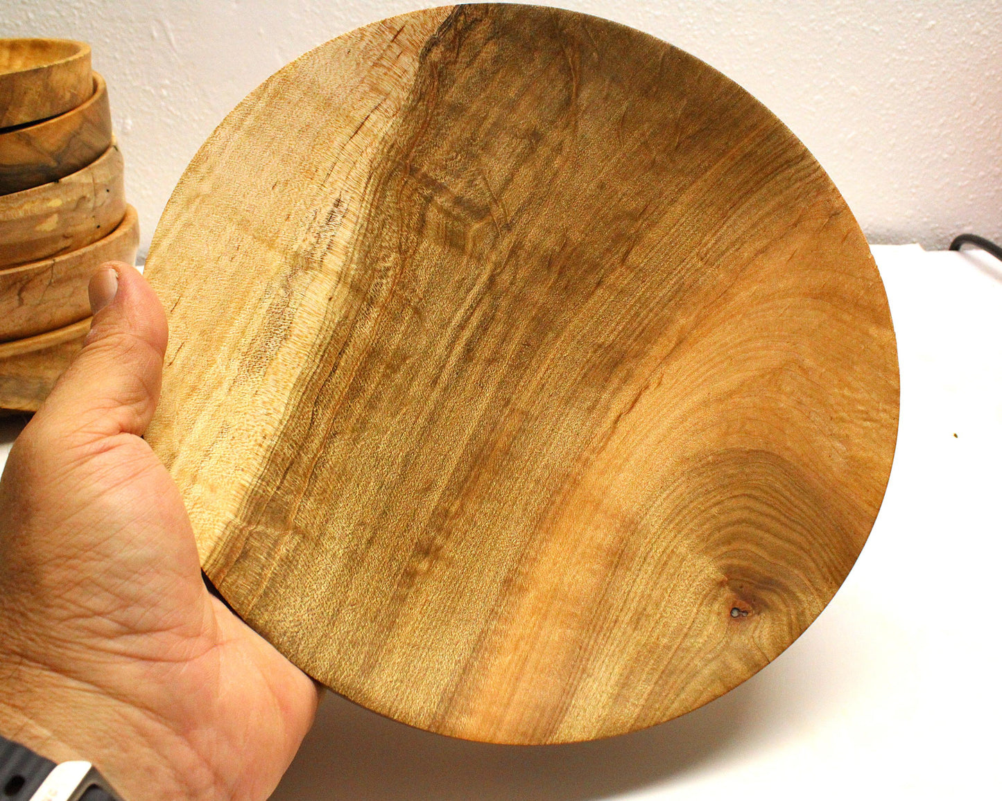 Maple Platter - Food safe spalted maple dish - 8.75"