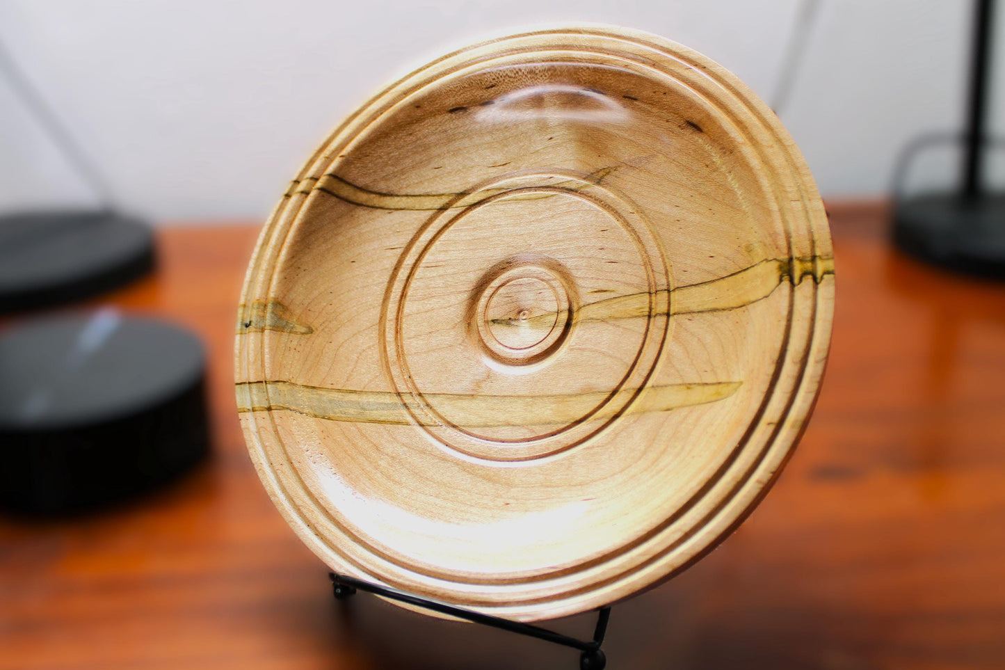 Spalted Ambrosia Dish - Centerpiece, Gift, or Understated Home Decor