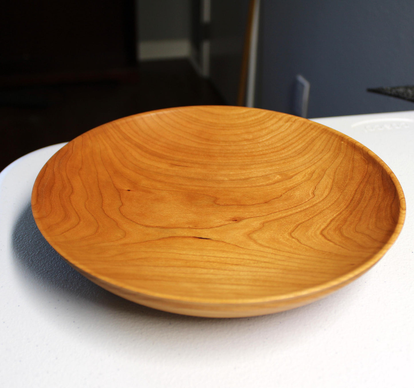 Handmade Cherry Platter - Unique natural dishware for home decor or gift idea - food safe finished