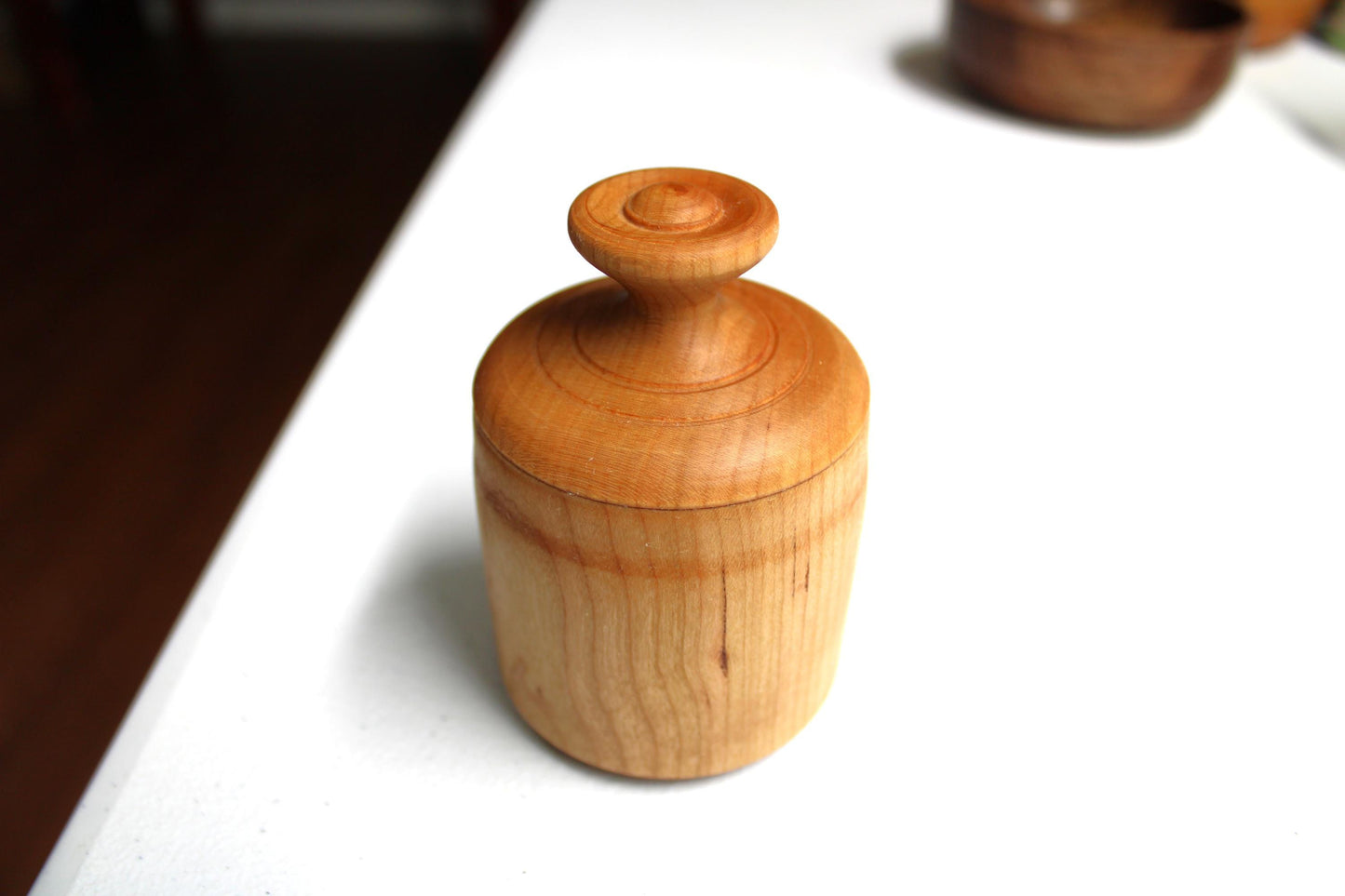 Cute Solid Cherry Box - Handcrafted Small Box Perfect for Small Item Storage