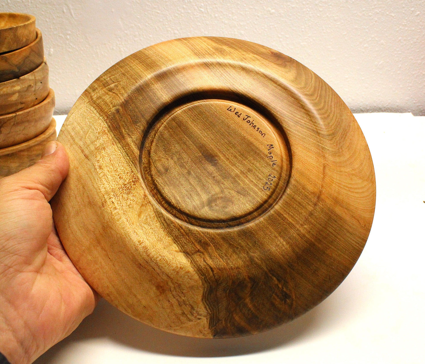 Maple Platter - Food safe spalted maple dish - 8.75"