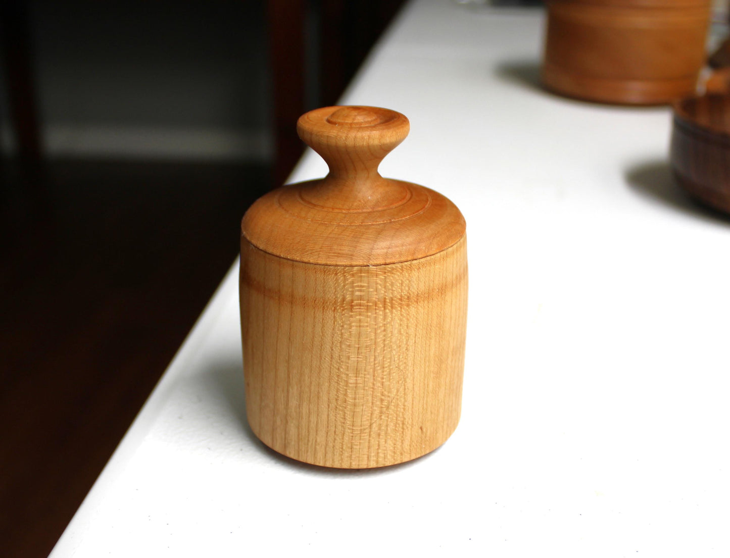 Cute Solid Cherry Box - Handcrafted Small Box Perfect for Small Item Storage