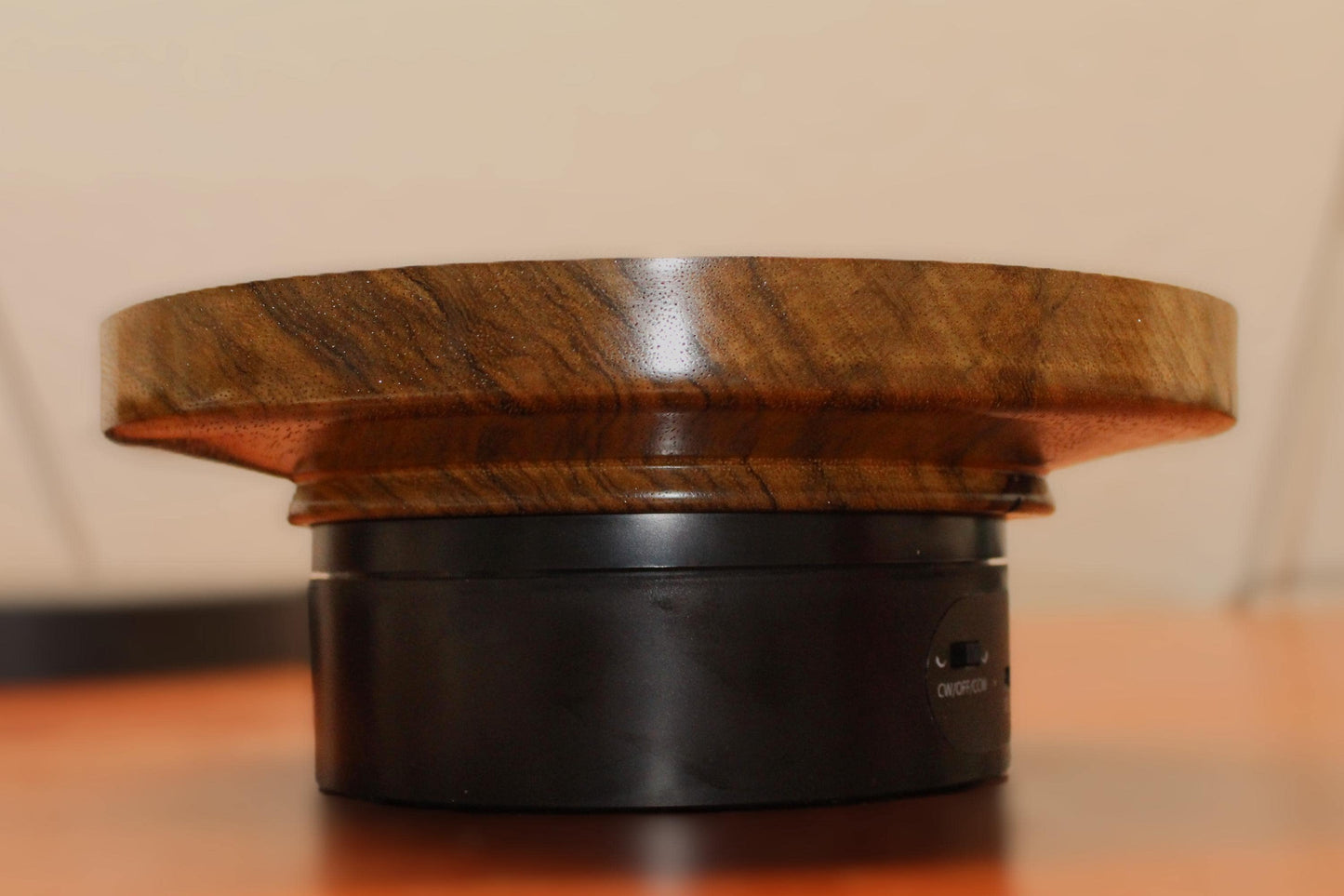 Hand-Turned Black Limba Wood Platter | Exotic Hardwood | Decorative Artisan Tray
