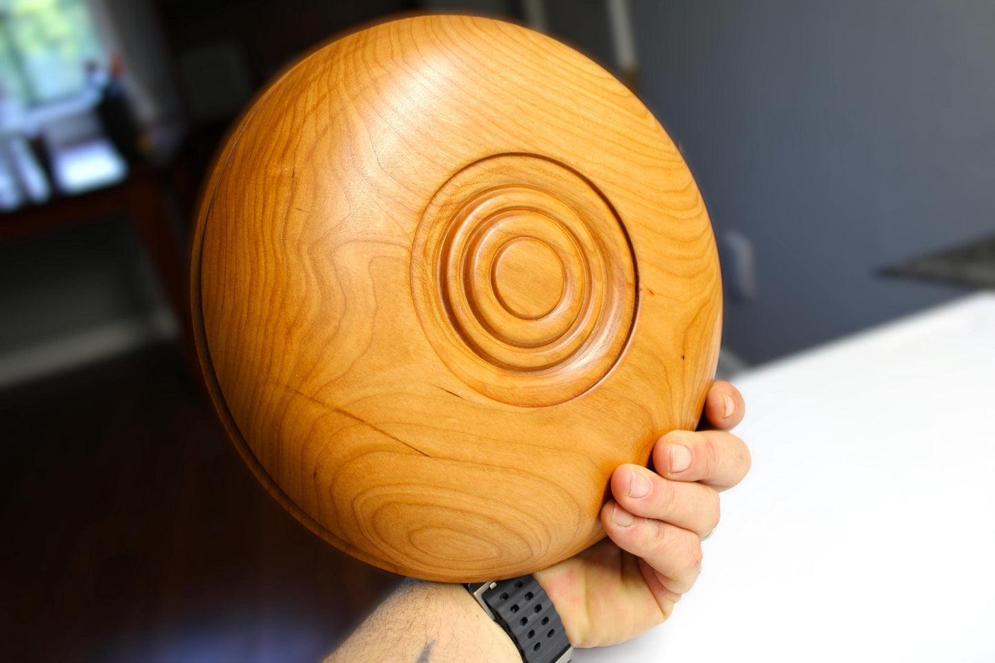 Handmade Cherry Platter - Unique natural dishware for home decor or gift idea - food safe finished