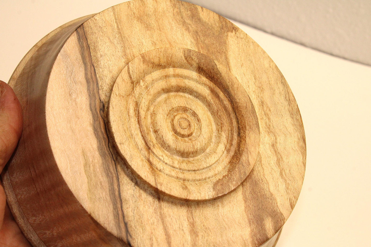 Maple Dish- Handmade Spalted and Curly Dish