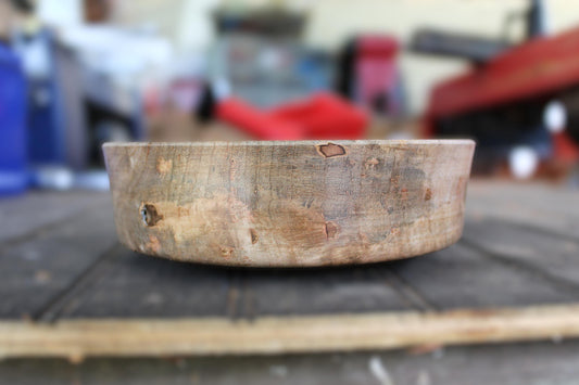 Maple Bowl - Spalted Maple with Unique Colors, Handmade Gift or Home Accent