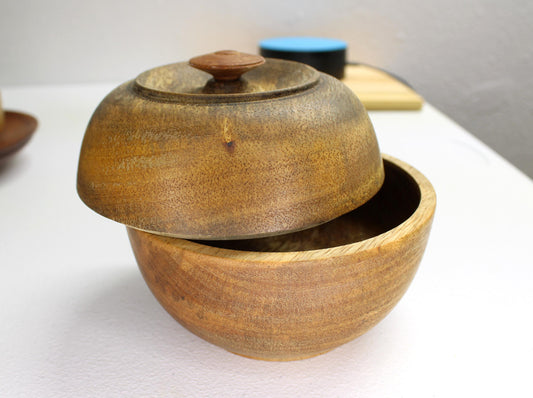 Handmade Mango wood box  - Exotic mango with great coloring.  Gift idea or one of a kind handmade home decor addition.