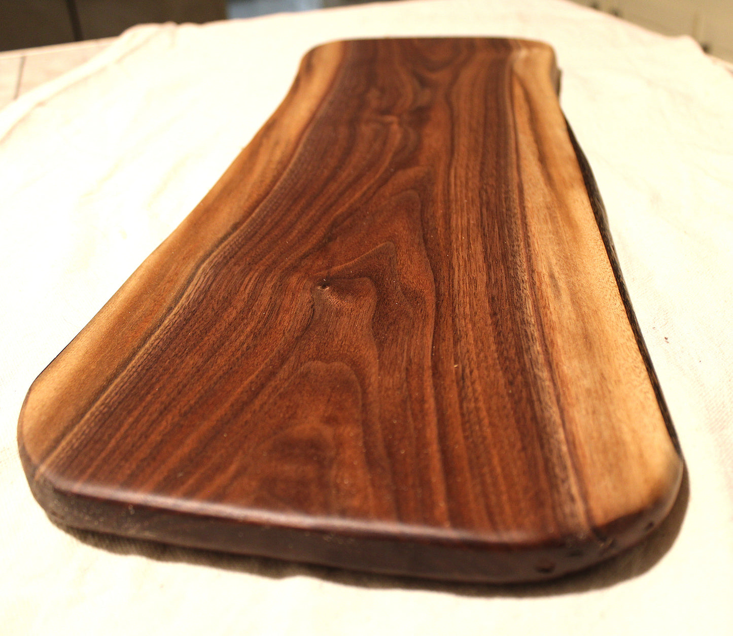 Live Edge Walnut Serving Board – Elegant and Functional - 22" x 8" - No Glue