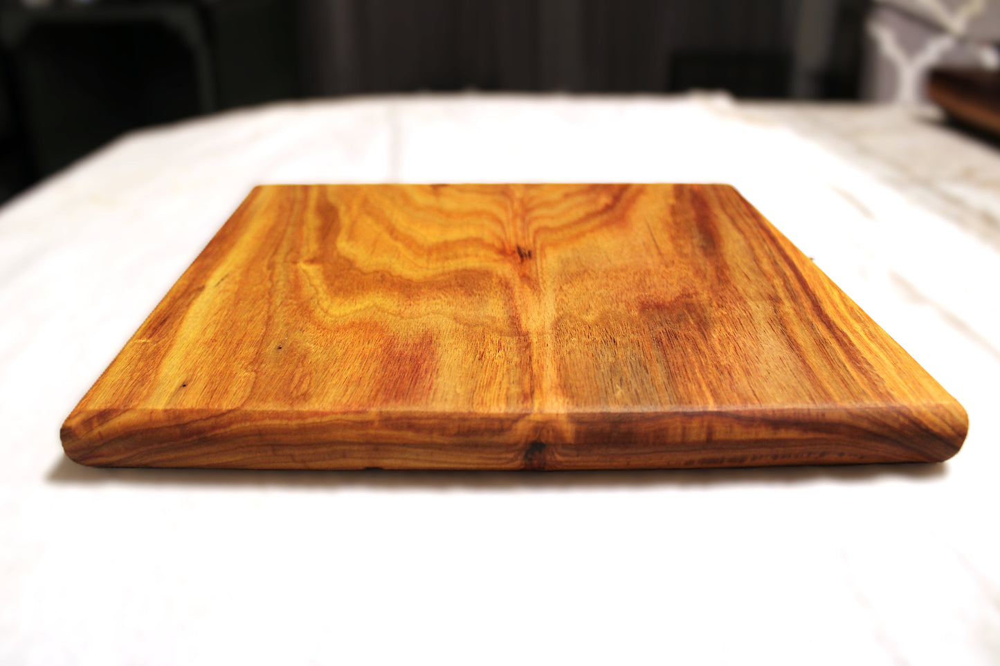 Handcrafted Canarywood Cutting Board – 9.75” x 10.5” – Premium Exotic Wood, Single Slab – Chef Quality • Durable • Knife-Friendly • One-of-a-Kind
