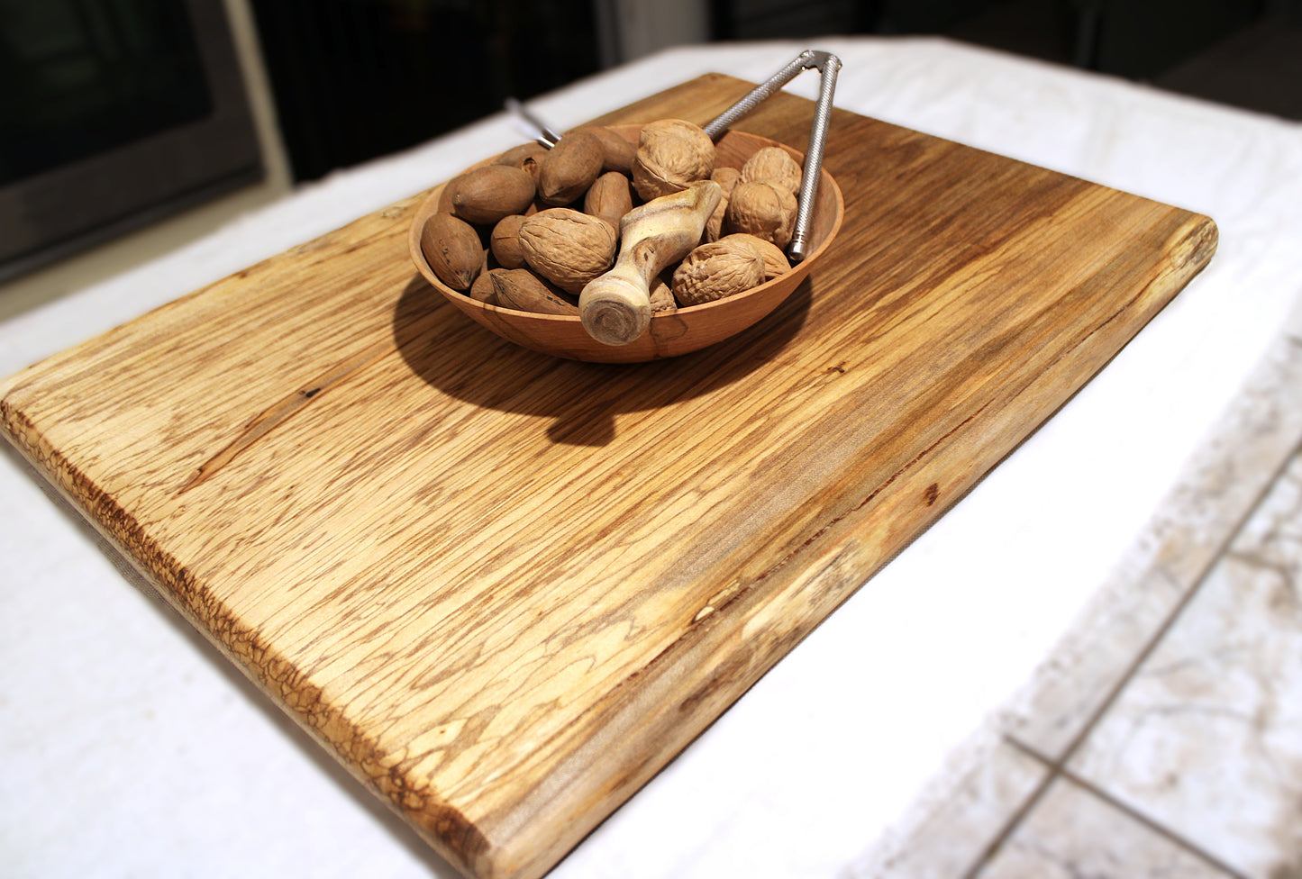 Handcrafted Spalted Maple Board | XL Artisan Charcuterie Board - Single Slab, No Glue