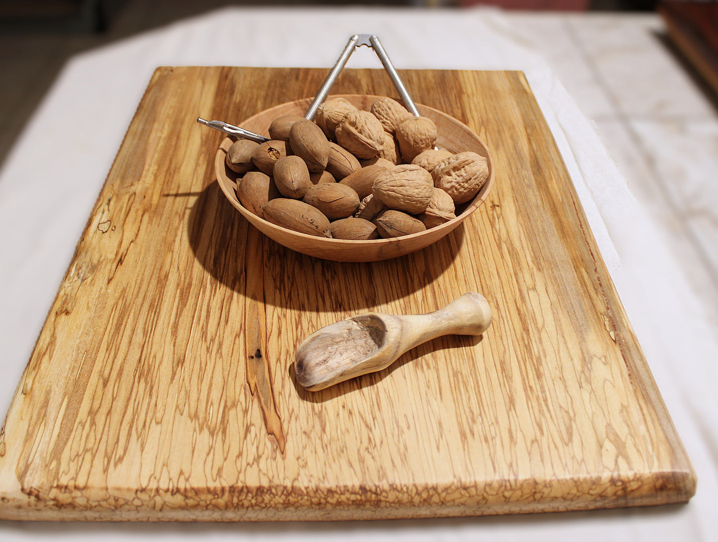 Handcrafted Spalted Maple Board | XL Artisan Charcuterie Board - Single Slab, No Glue