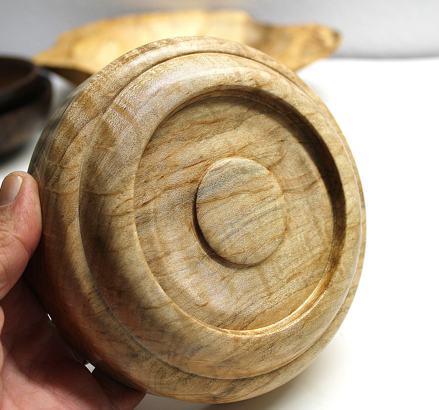Maple Bowl - Curly and Spalted Maple - Food Safe