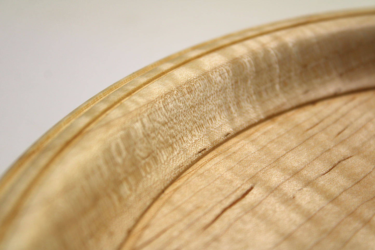 Maple Dish - Ambrosia spalted maple dish with great curly chatoyance