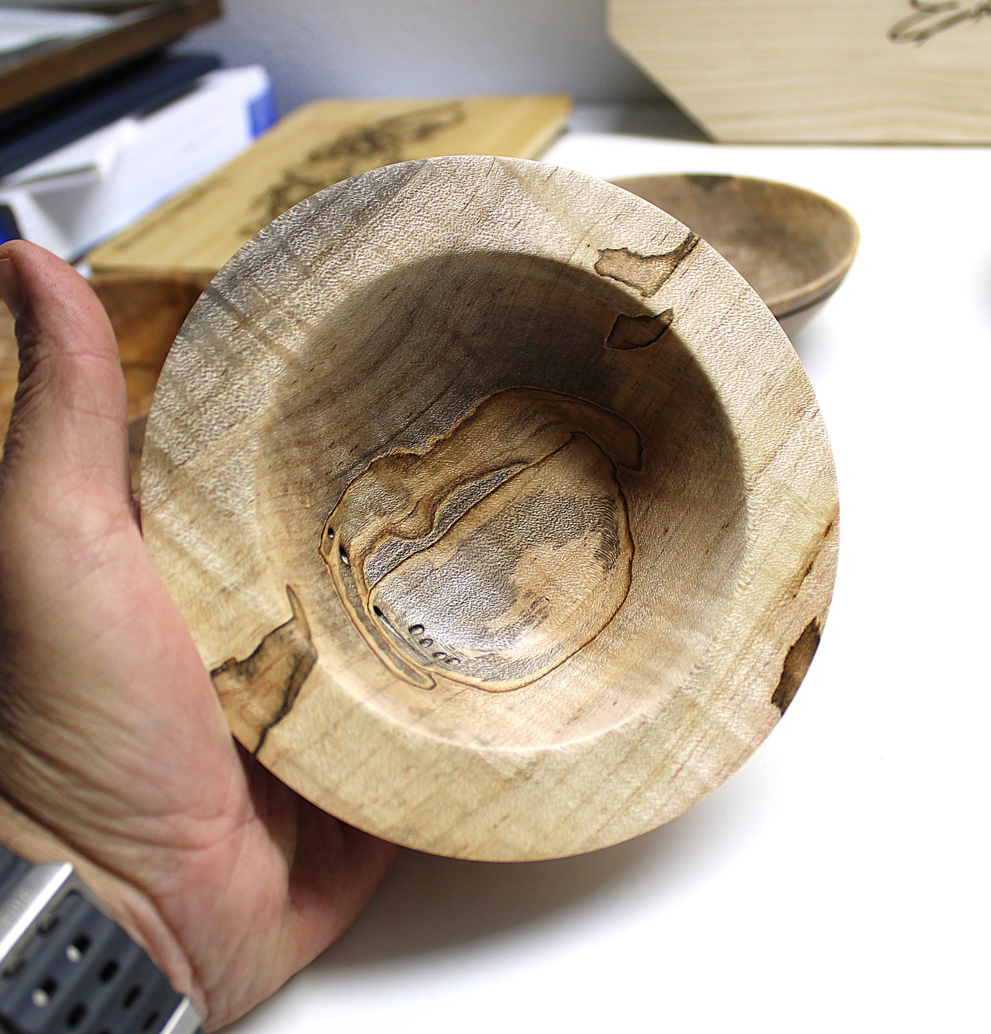Ambrosia maple dish - great for display, catchall, jewelry, snacks.