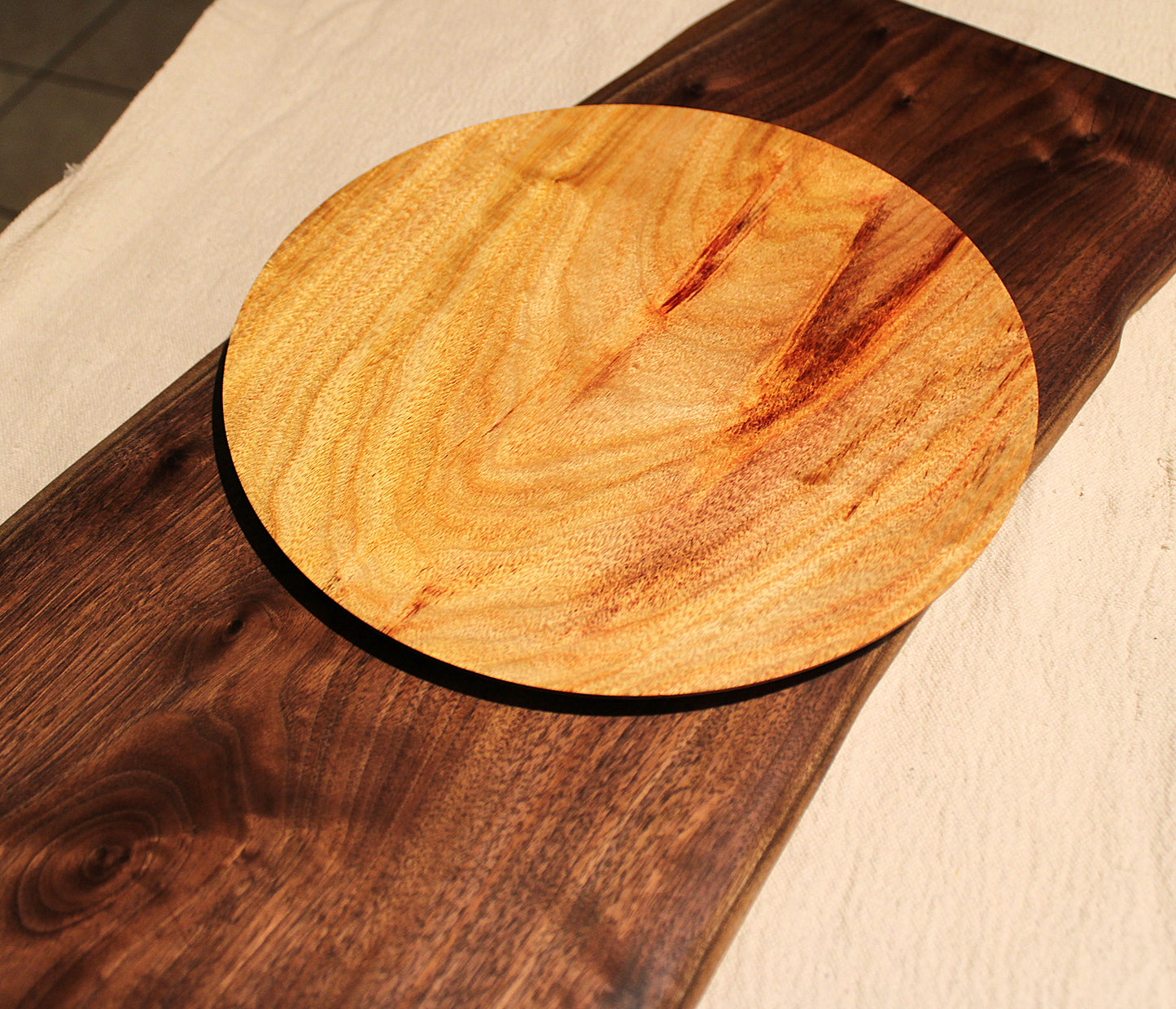 Canarywood Platter - Food Safe and Centerpiece Ready! - 9.75