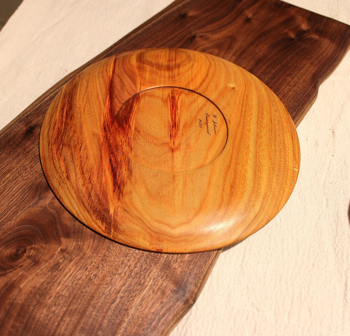 Canarywood Platter - Food Safe and Centerpiece Ready! - 9.75