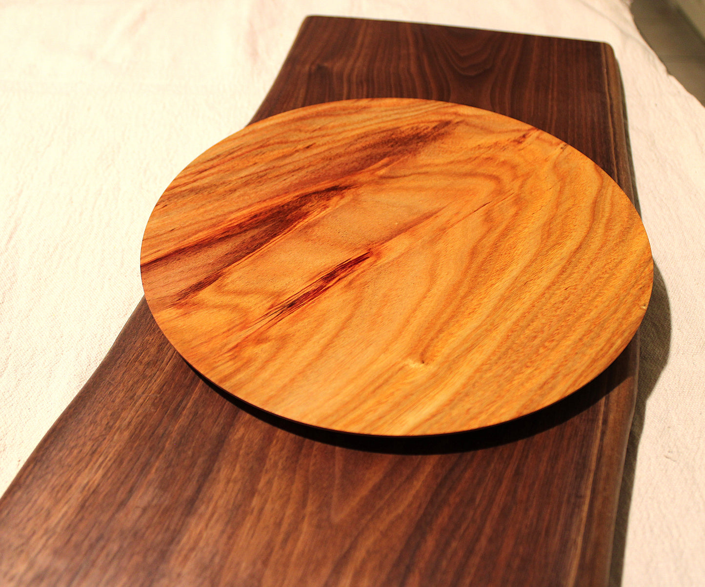 Canarywood Platter - Food Safe and Centerpiece Ready! - 9.75