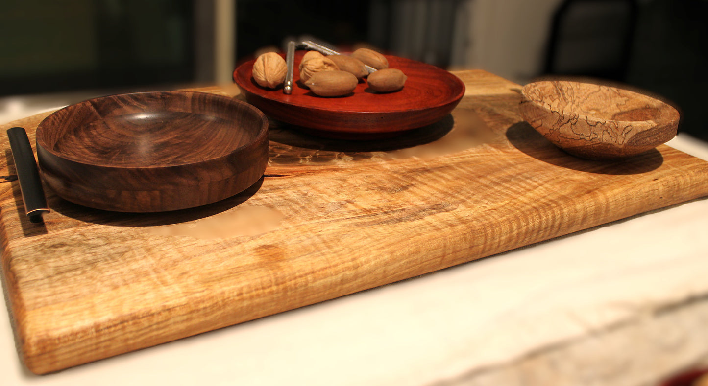 Maple Cutting Charcuterie Board - 23x15" - Website Exclusive Spalted Single Slab Board