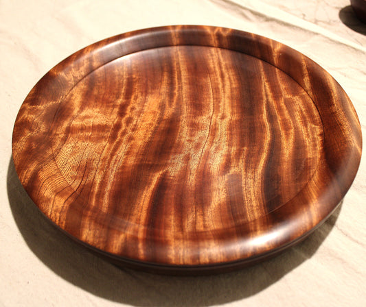 Sapele Dish - 12.5" show quality sapele, limited availability - 5 of 12
