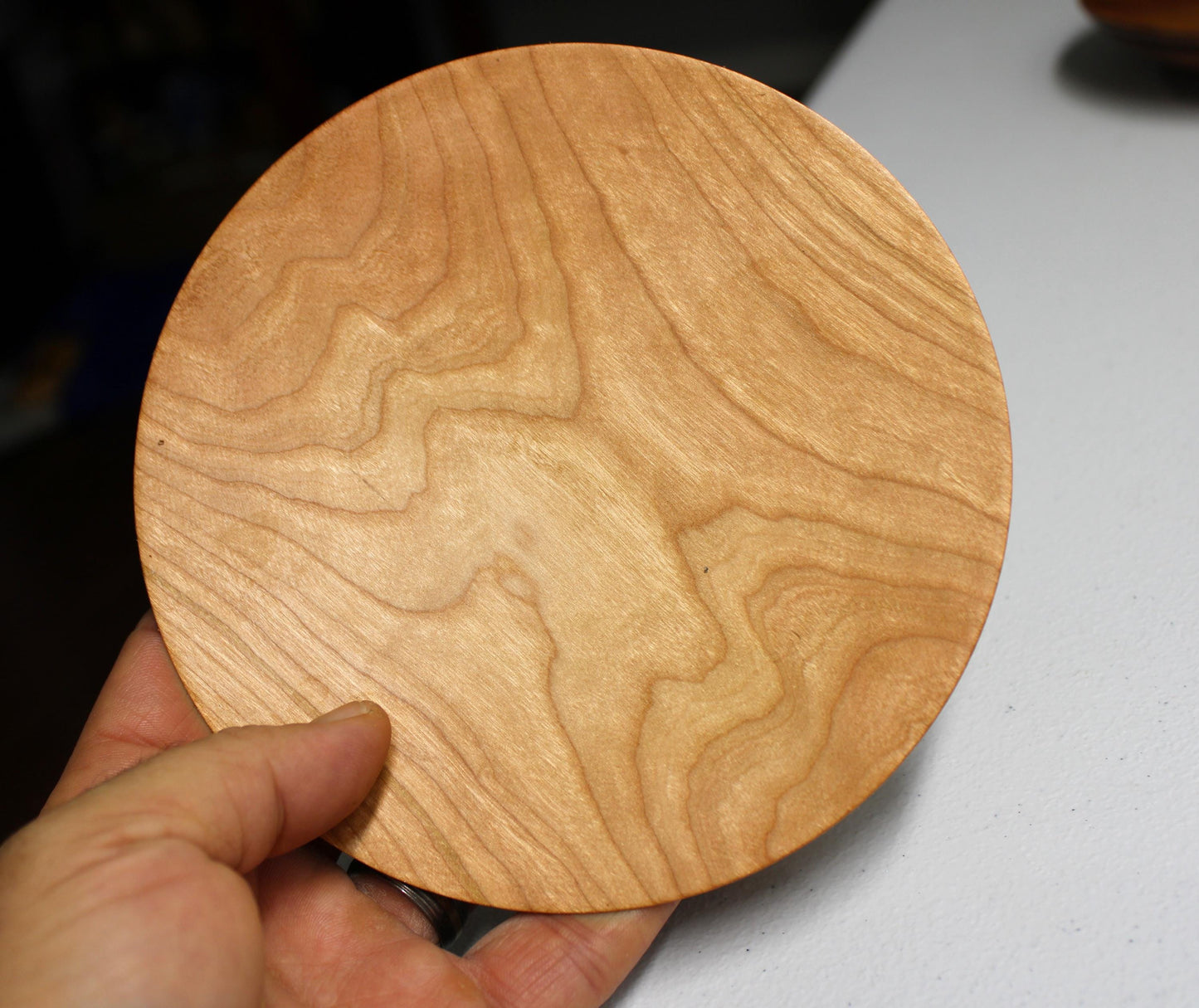 Solid Cherry Plate - Food safe and beautiful unique dishware