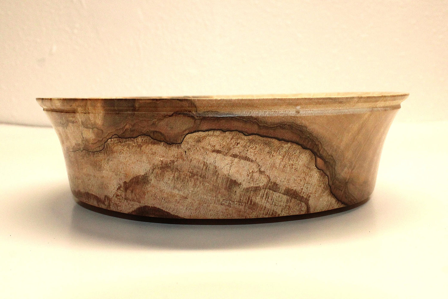 Maple Dish- Handmade Spalted and Curly Dish