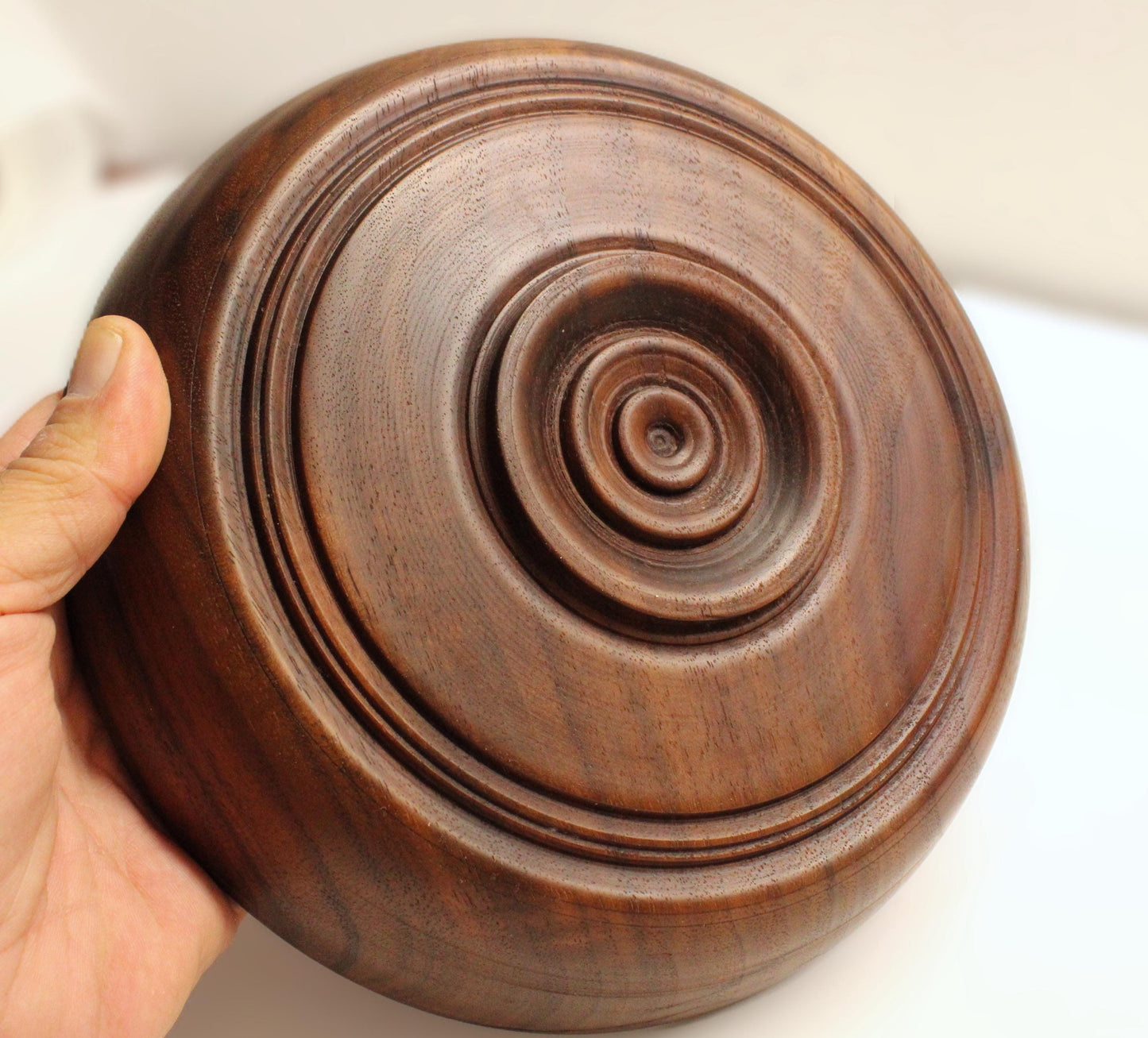 Walnut dish - scarred, beautiful walnut with natural warmth