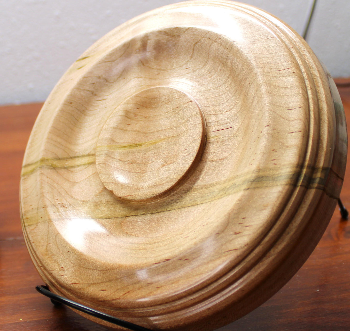 Spalted Ambrosia Dish - Centerpiece, Gift, or Understated Home Decor