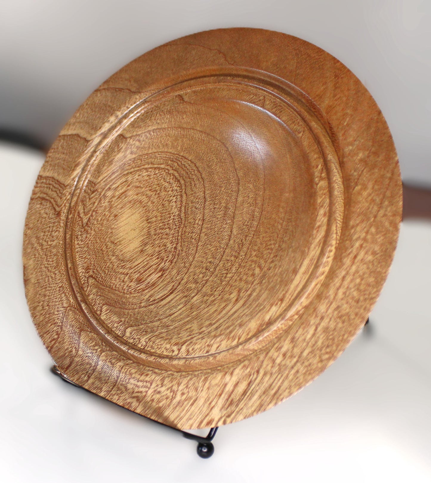 Sapele Wood Bowl – Handmade Decorative Dish – Elegant Natural Wood Decor or Gift
