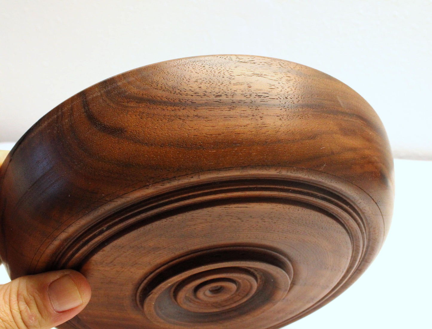 Walnut dish - scarred, beautiful walnut with natural warmth