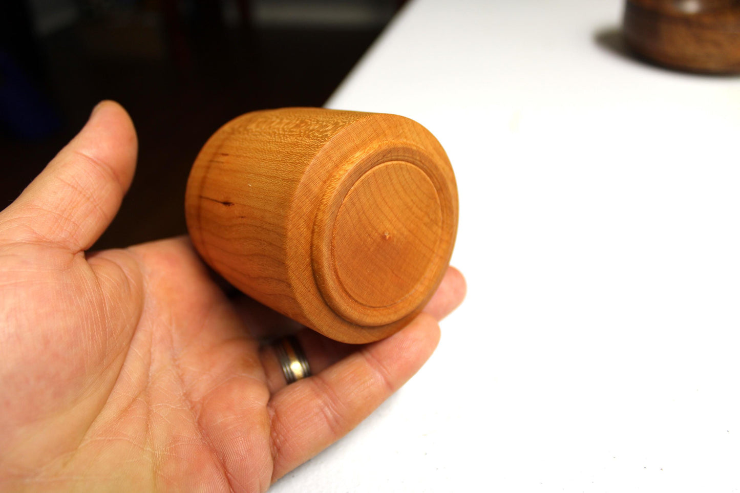 Cute Solid Cherry Box - Handcrafted Small Box Perfect for Small Item Storage