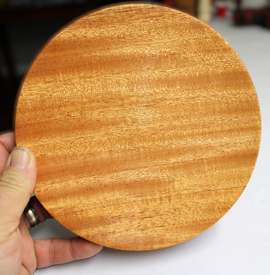 Mahogany Plate - Genuine mahogany food safe dish with great colors