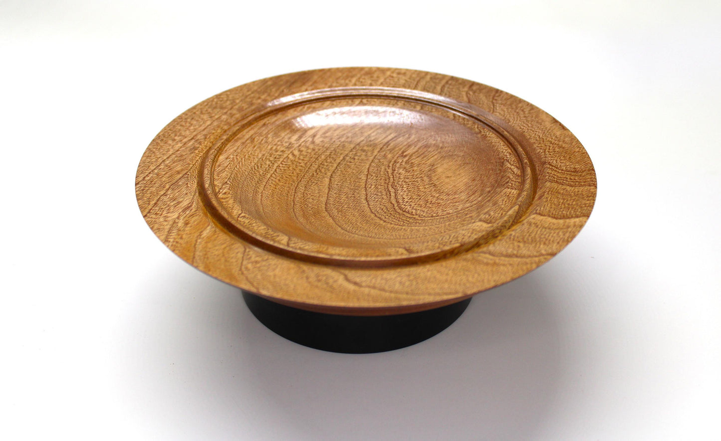 Sapele Wood Bowl – Handmade Decorative Dish – Elegant Natural Wood Decor or Gift